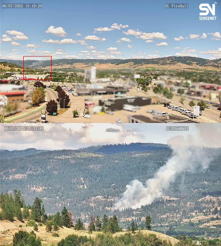 Figure 15. Sensenet Camera’s Fire Detection in Kelowna, 2025