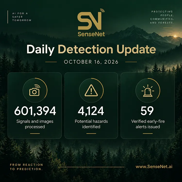 wildfire detection daily update